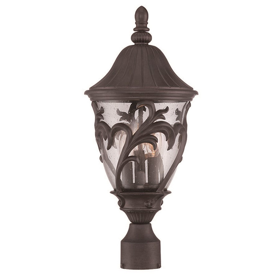 Acclaim Lighting Capri 3 Light Post Mount, Black Coral - 39217BC