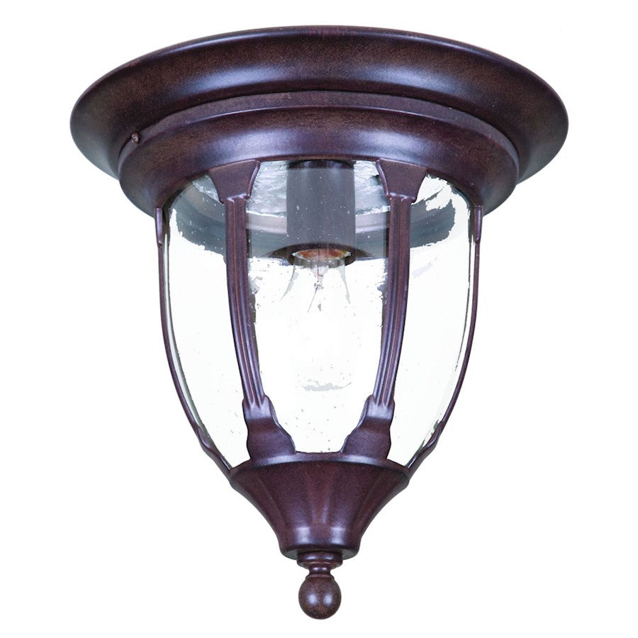 Acclaim Lighting Suffolk 1 Light Flush Mount, Burled Walnut - 5063BW