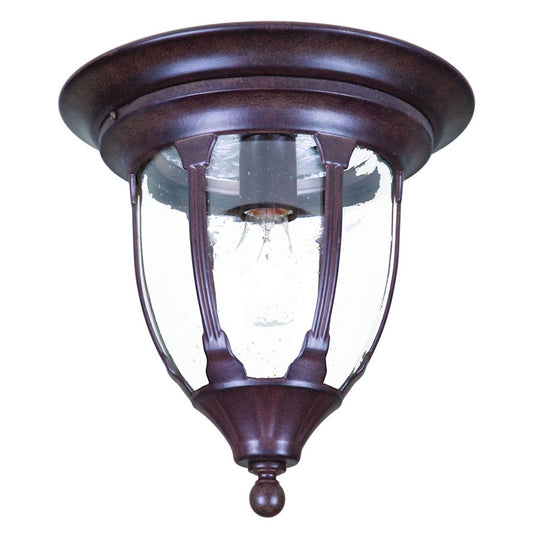 Acclaim Lighting Suffolk 1 Light Flush Mount, Burled Walnut - 5063BW