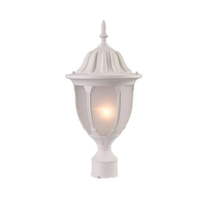 Acclaim Lighting Suffolk 1 Light Post Mount, Textured White/Frosted - 5067TW-FR