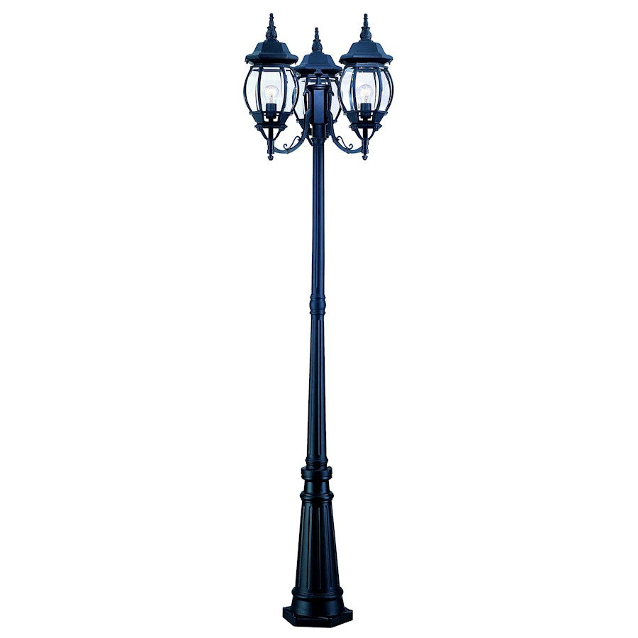 Acclaim Lighting Chateau 3 Light Post Light, Matte Black - 5179BK