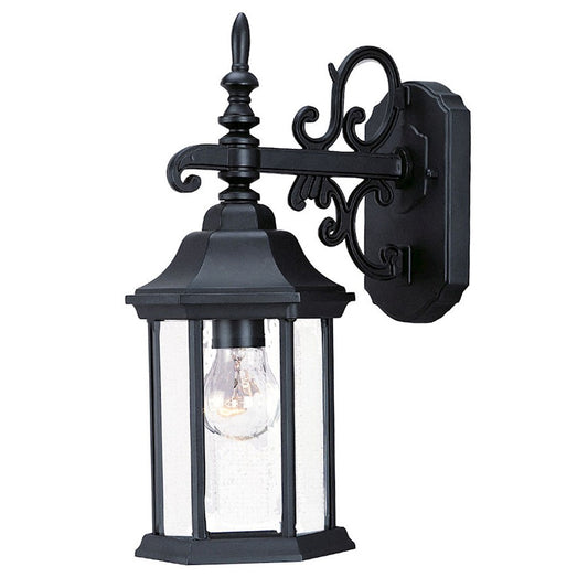 Acclaim Lighting Madison 1 Light 6" Wall Sconce, Black/Clear Beveled - 5183BK