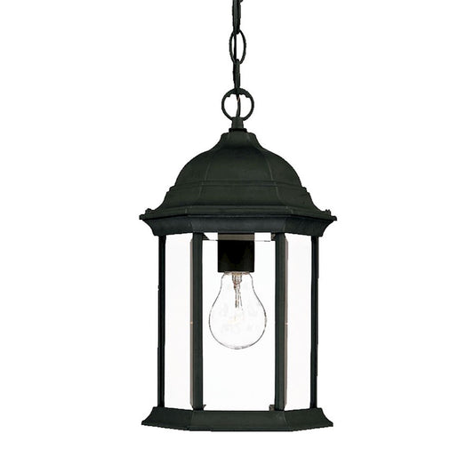 Acclaim Lighting Madison 1 Light 8" Hanging Light, Matte Black - 5186BK