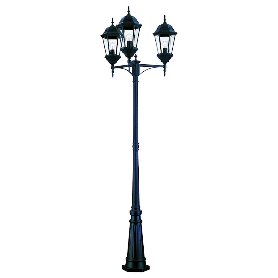 Acclaim Lighting Richmond 3 Light Post Light, Matte Black - 5259BK