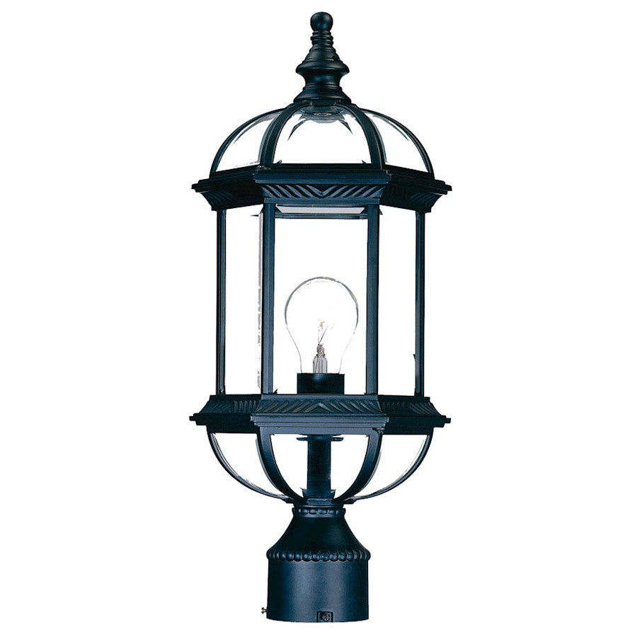 Acclaim Lighting Dover 1 Light Post Mount, Matte Black - 5277BK