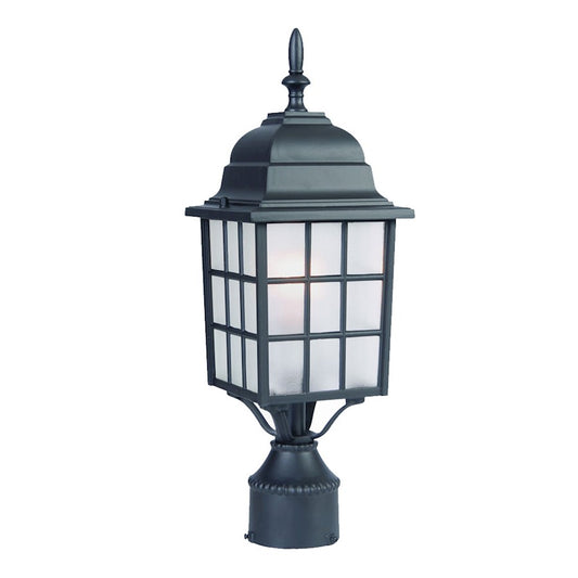 Acclaim Lighting Nautica 1 Light Post Mount, Matte Black - 5307BK