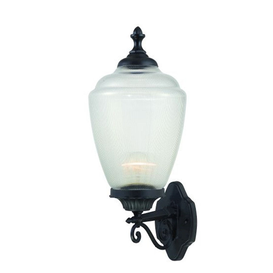 Acclaim Lighting Acorn 1 Light Wall Sconce, Matte Black - 5361BK-CL