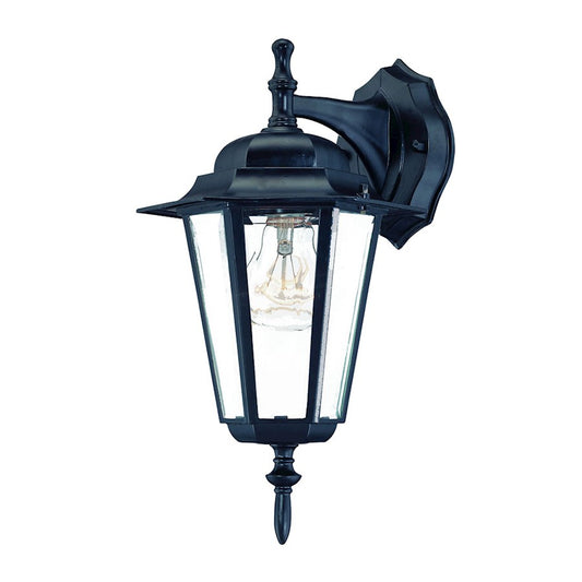 Acclaim Lighting Camelot 1 Light Down-Wall Sconce, Matte Black - 6102BK