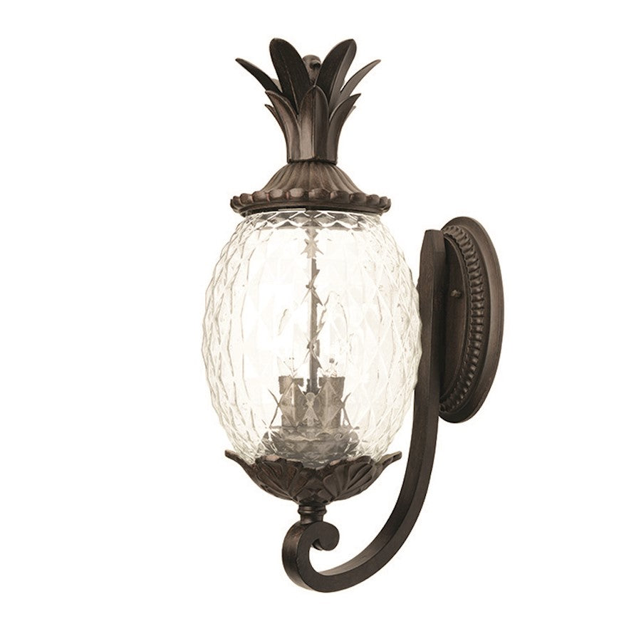 Acclaim Lighting Lanai 3 Light Up-Wall Sconce, Black Coral - 7511BC