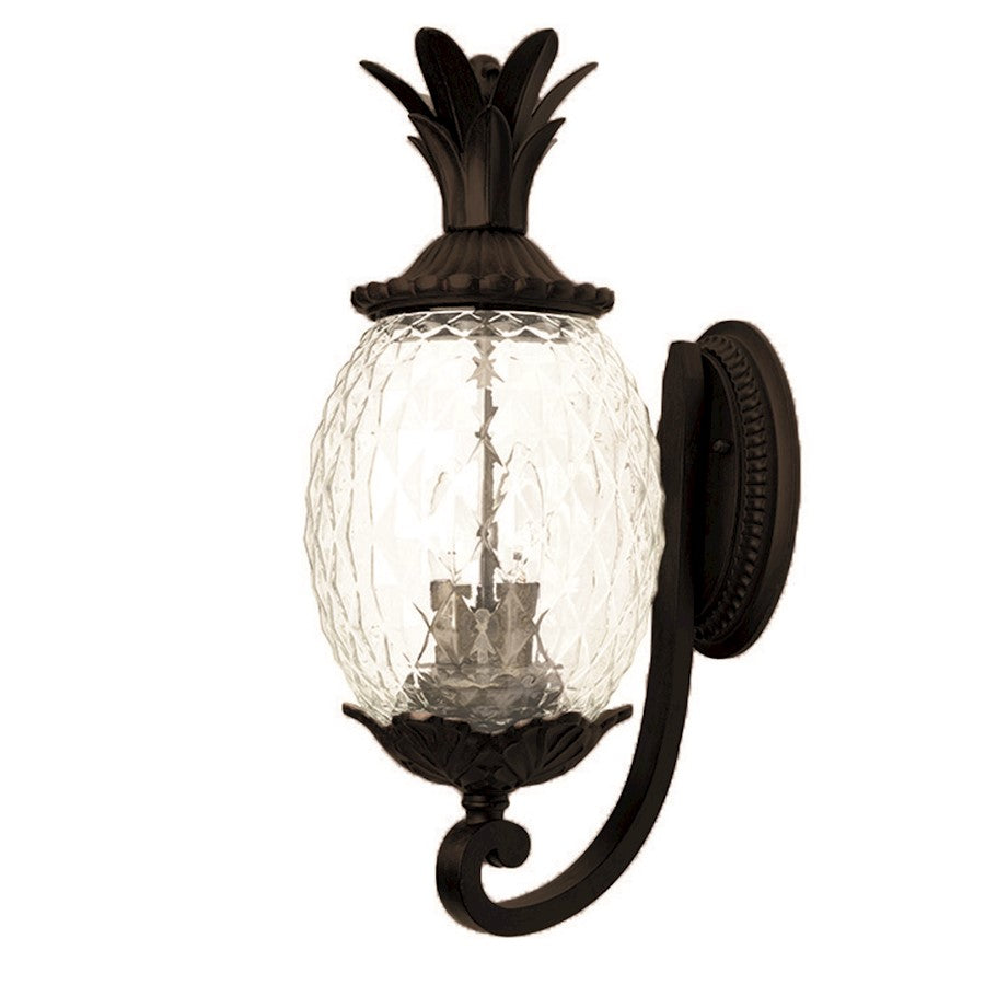 Acclaim Lighting Lanai 3 Light Up-Wall Sconce, Matte Black - 7511BK