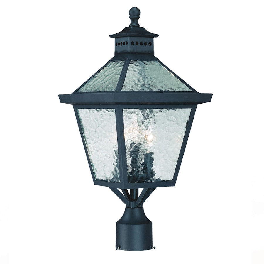 Acclaim Lighting Bay Street 3 Light Post Mount, Matte Black - 7677BK