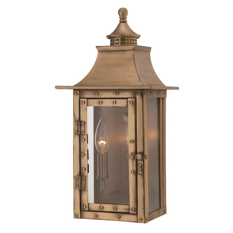 Acclaim Lighting St. Charles 2 Light 16" Wall Sconce, Aged Brass - 8302AB