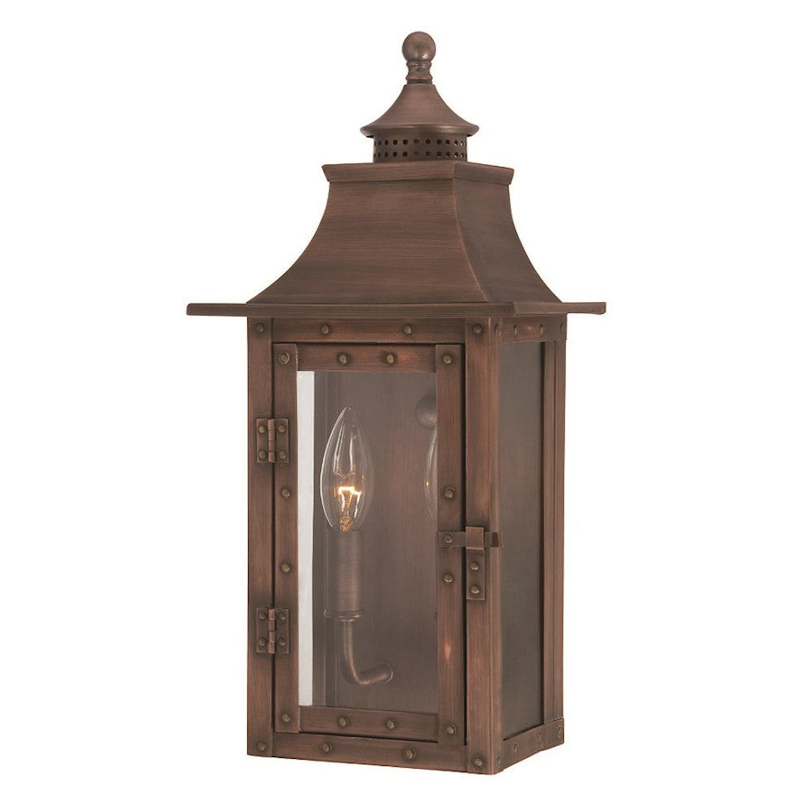 Acclaim Lighting St. Charles 2 Light 16" Wall Sconce, Copper Patina - 8302CP