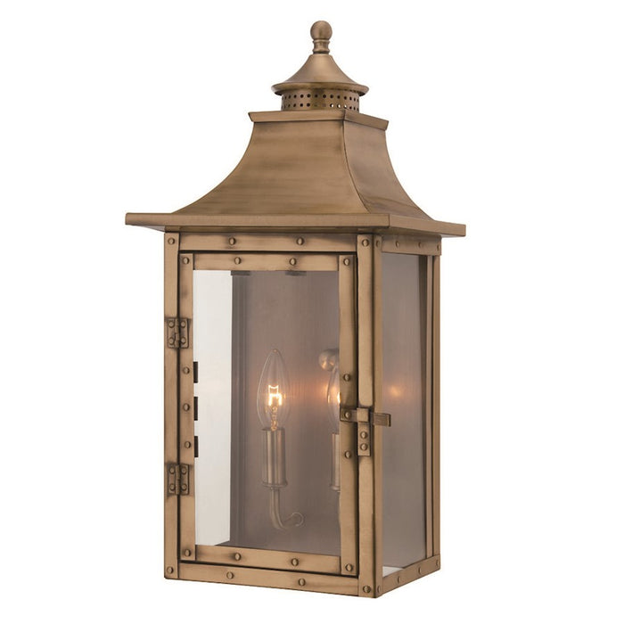 Acclaim Lighting St. Charles 2 Light 19" Wall Sconce, Aged Brass - 8312AB