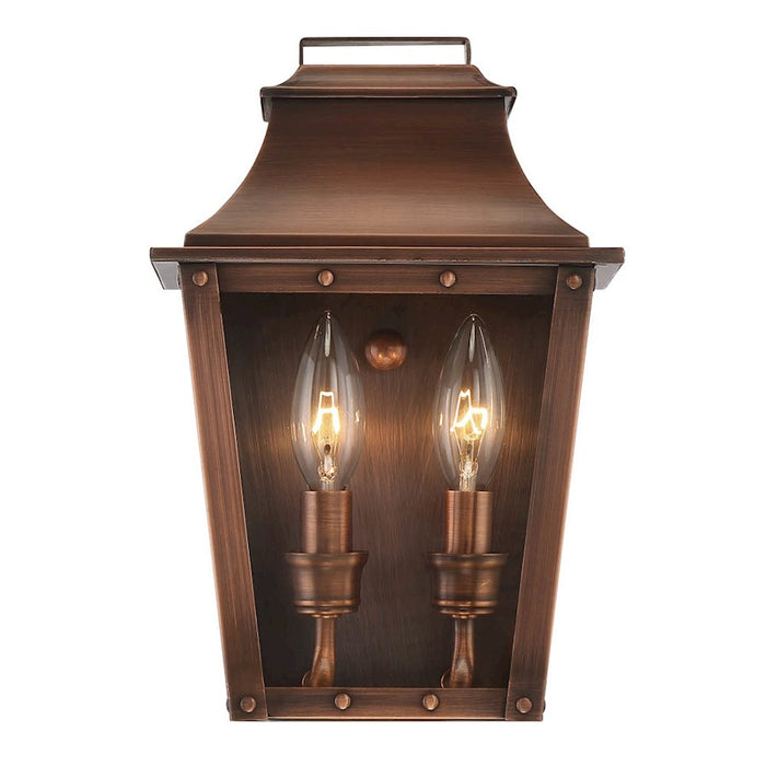 Acclaim Lighting Coventry 2 Light 11" Pocket Wall Sconce, Copper Patina - 8423CP