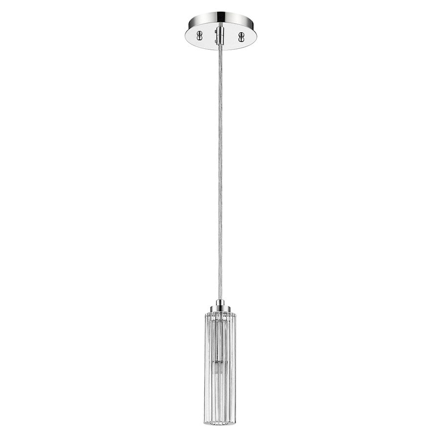 Trend Lighting Solo Crystal Pendant, Chrome/Multi-Round Crystal - A800026-1-R