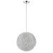 Trend Lighting Luminary 12" Pendant, Silver/Hand Woven Aluminum Wire - BP6008