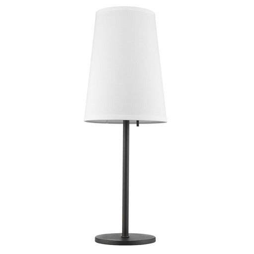 Trend Lighting Primo 1 Light Table Lamp, Bronze/Lattice Cream Linen - BT1682