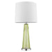 Trend Lighting Chiara 14" Table Lamp, Chrome/Apple/Off-White Shantung - BT5762