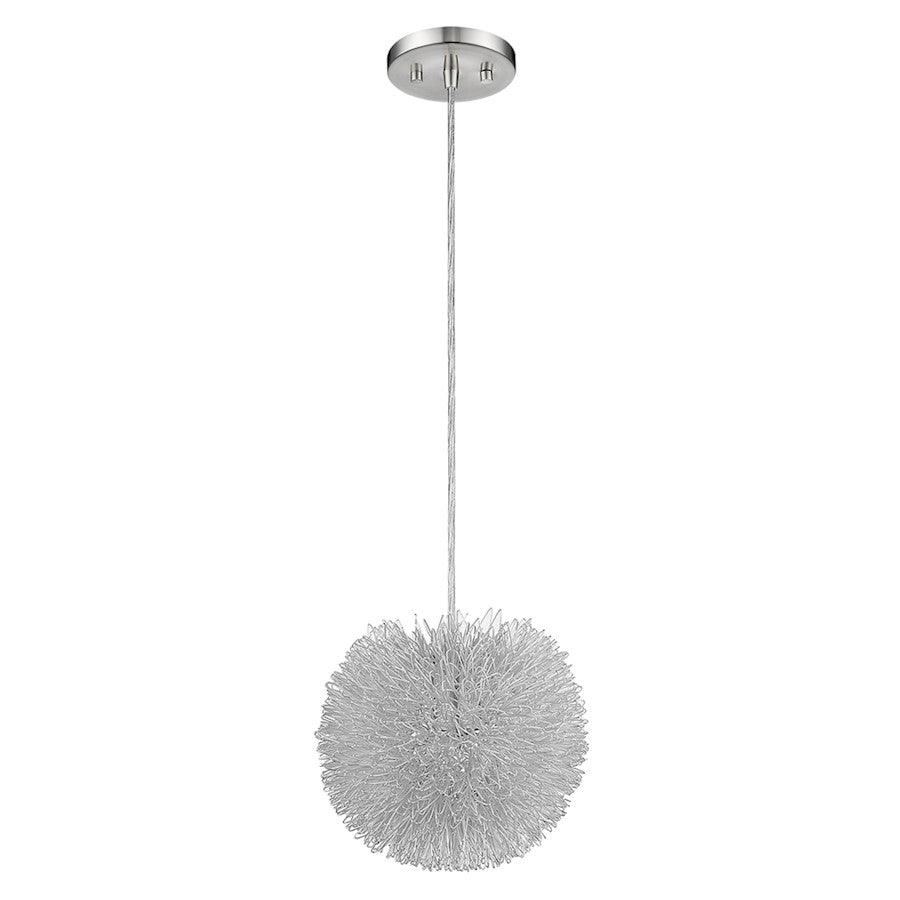 Trend Lighting Celestial Flushmount, Nickel/Hand Woven Aluminum Wire - BW6021