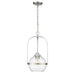 Acclaim Lighting Devonshire 1 Light Pendant, Nickel/Clear Seeded - IN10010SN