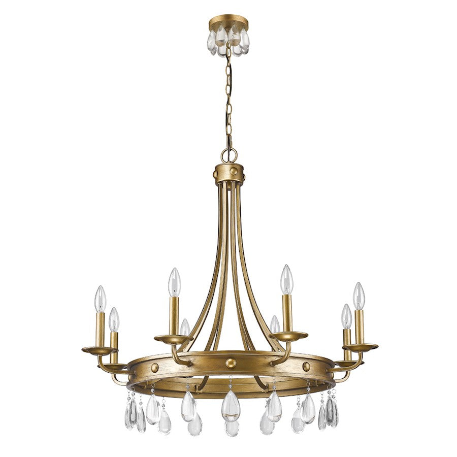 Krista Chandelier, Antique Gold