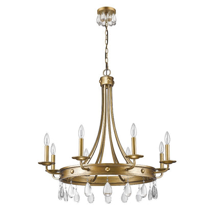 Krista Chandelier, Antique Gold