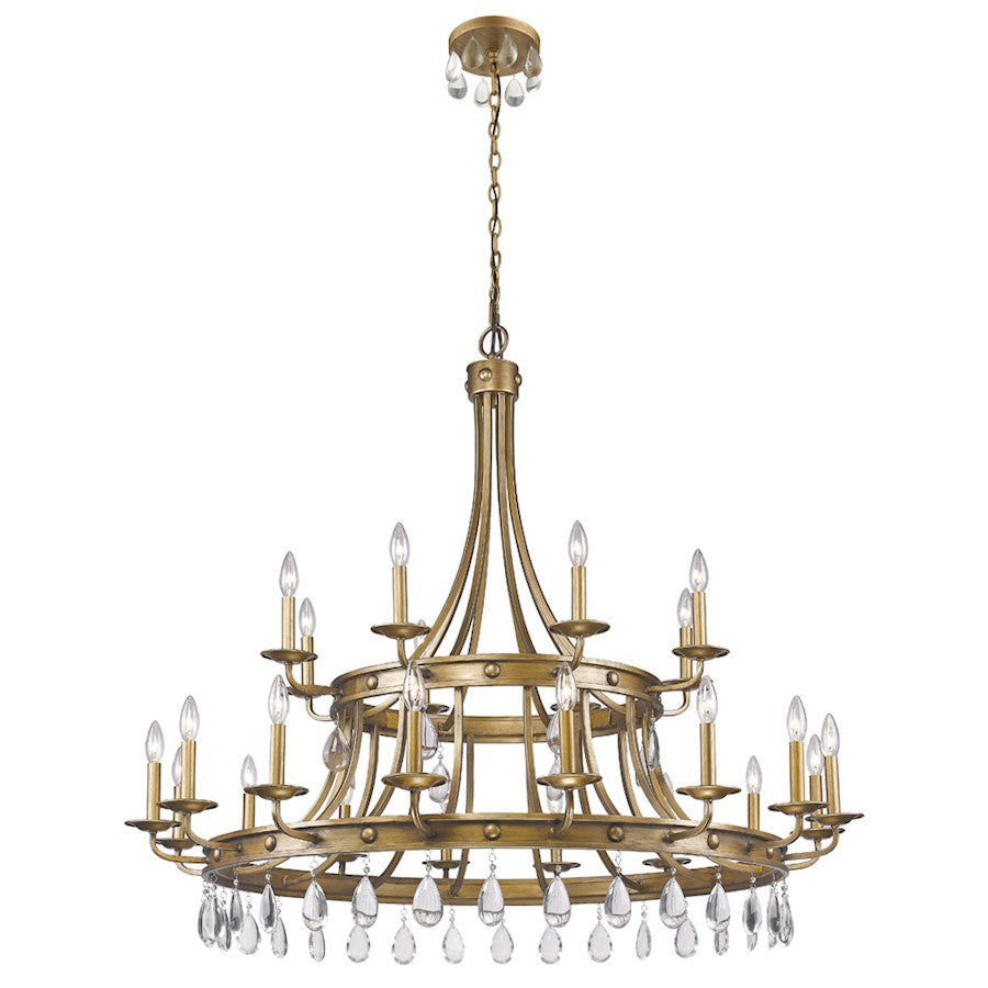 Krista Chandelier, Antique Gold