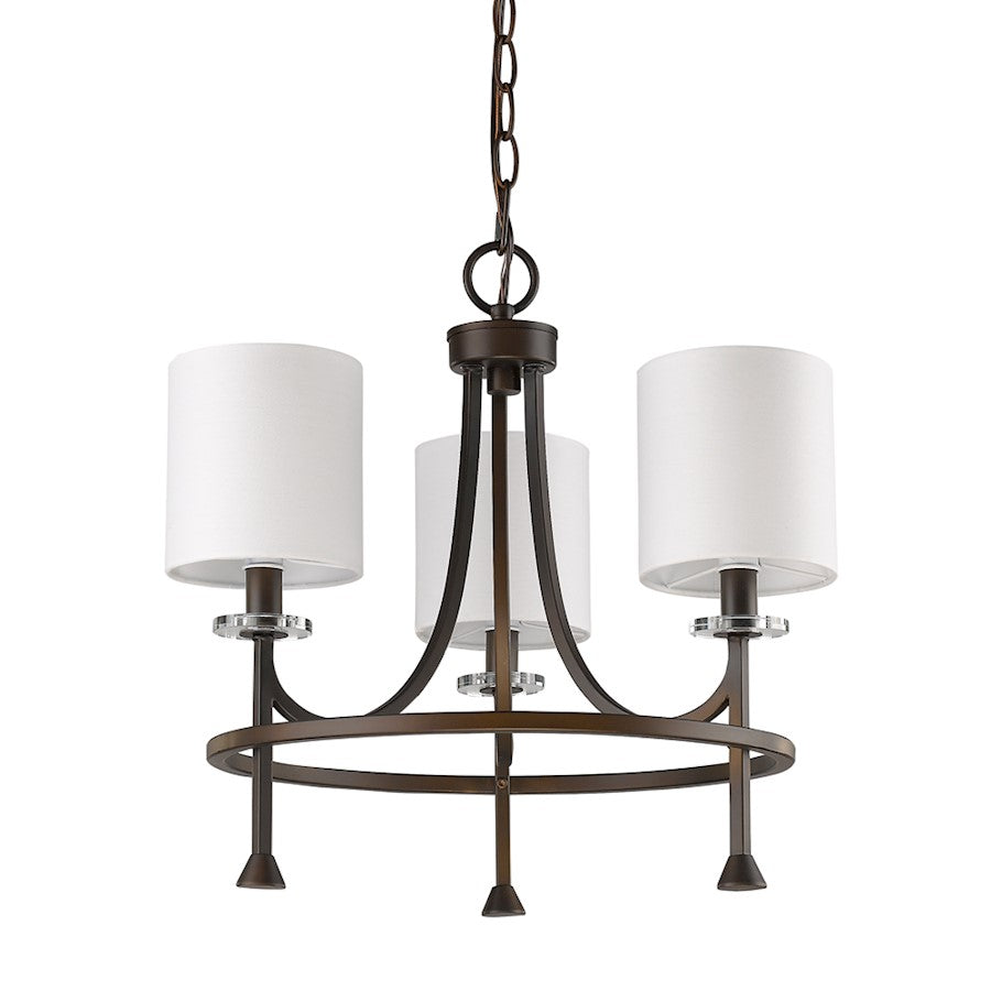 Acclaim Lighting Kara 3 Light Chandelier, Oil Rubbed Bronze - IN11041ORB