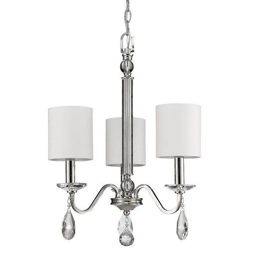 Acclaim Lighting Lily 3 Light Chandelier, Polished Nickel - IN11051PN