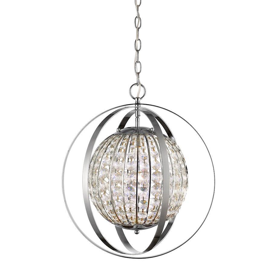 Acclaim Lighting Olivia 1 Light 19" Pendant, Polished Nickel - IN11096PN