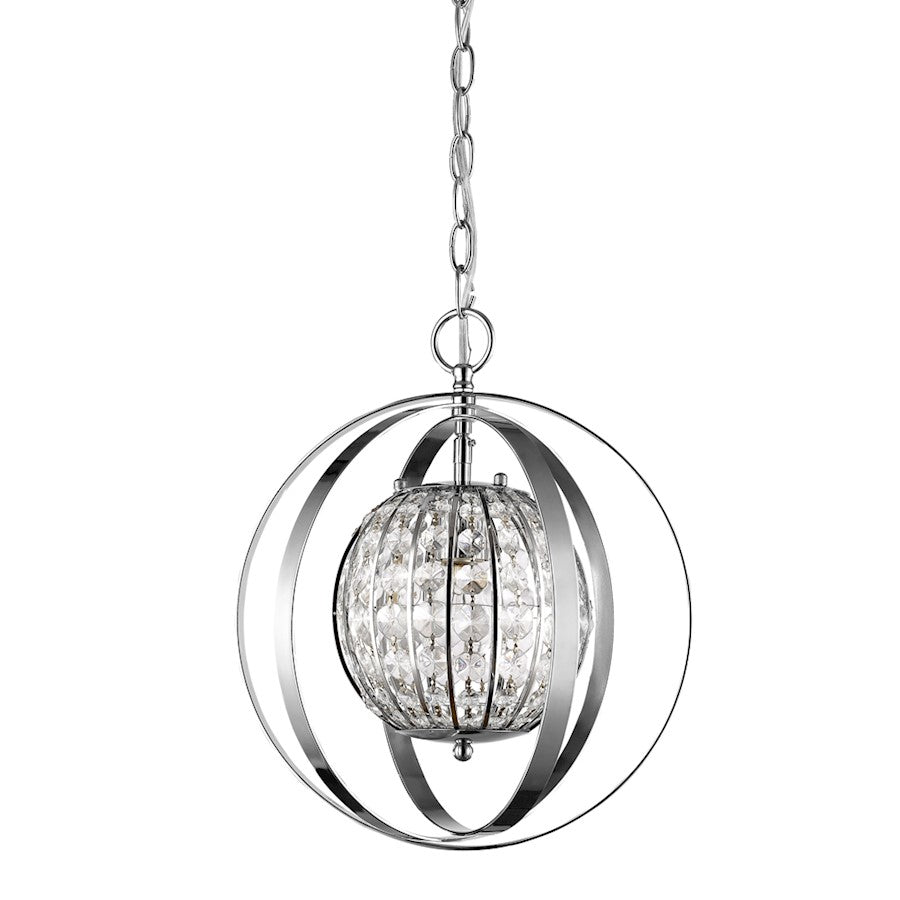 Acclaim Lighting Olivia 1 Light 16" Pendant, Polished Nickel - IN11097PN