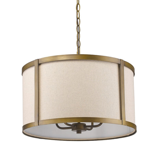 Acclaim Lighting Jessica 4 Light Pendant, Raw Brass - IN11140RB