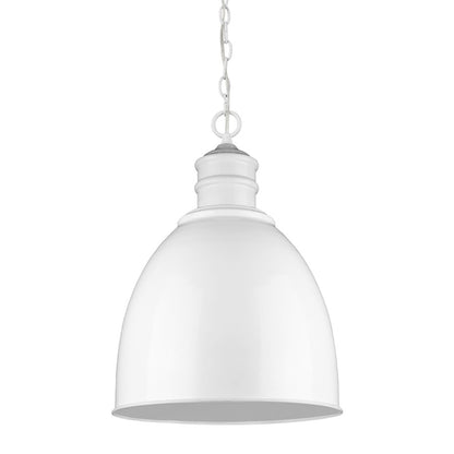 Acclaim Lighting Colby 1 Light 25" Pendant, White - IN11170WH