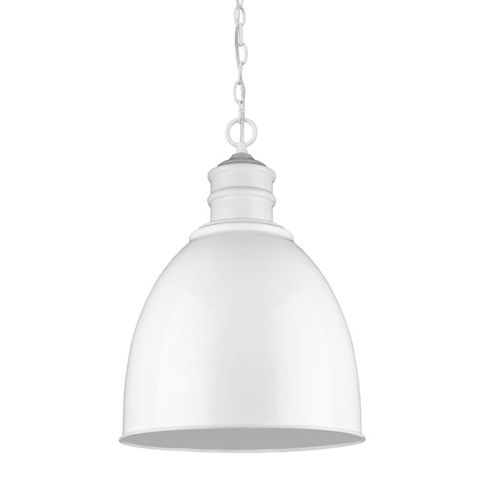 Acclaim Lighting Colby 1 Light 25" Pendant, White - IN11170WH
