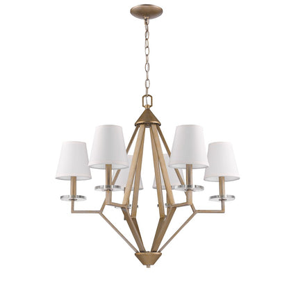 Acclaim Lighting Easton 6 Light Chandelier, Washed gold - IN11320WG