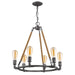 Acclaim Lighting Grayson 6 Light Chandelier, Antique Gray - IN11325AGY