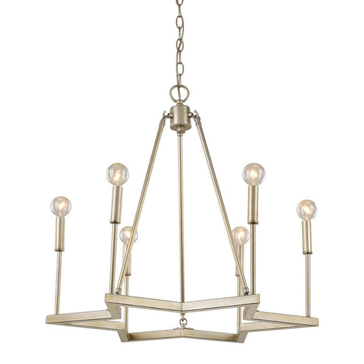 Acclaim Lighting Reagan 6 Light Chandelier, Washed Gold - IN11395WG