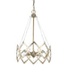 Acclaim Lighting Nora 4 Light Drum Pendant, Washed Gold - IN11397WG