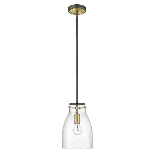 Acclaim Lighting Shelby 1 Light Pendant, Bronze/Brass/Clear Seedy - IN20000ORB