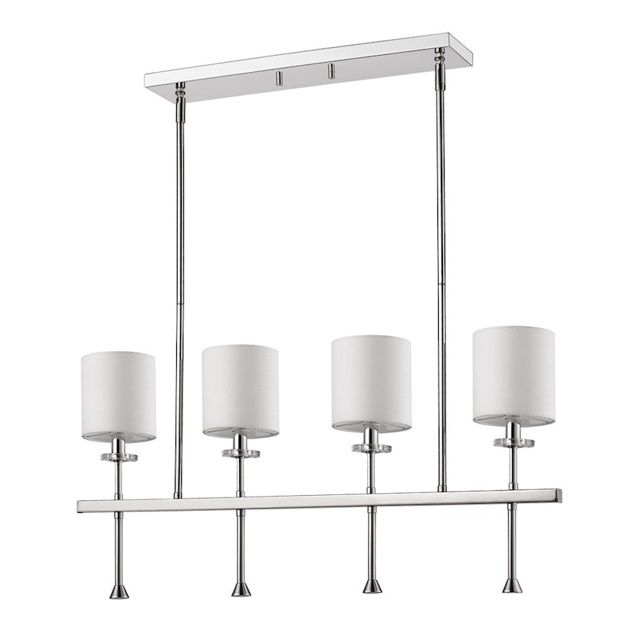 Acclaim Lighting Kara 4 Light Island Pendant, Polished Nickel - IN21042PN