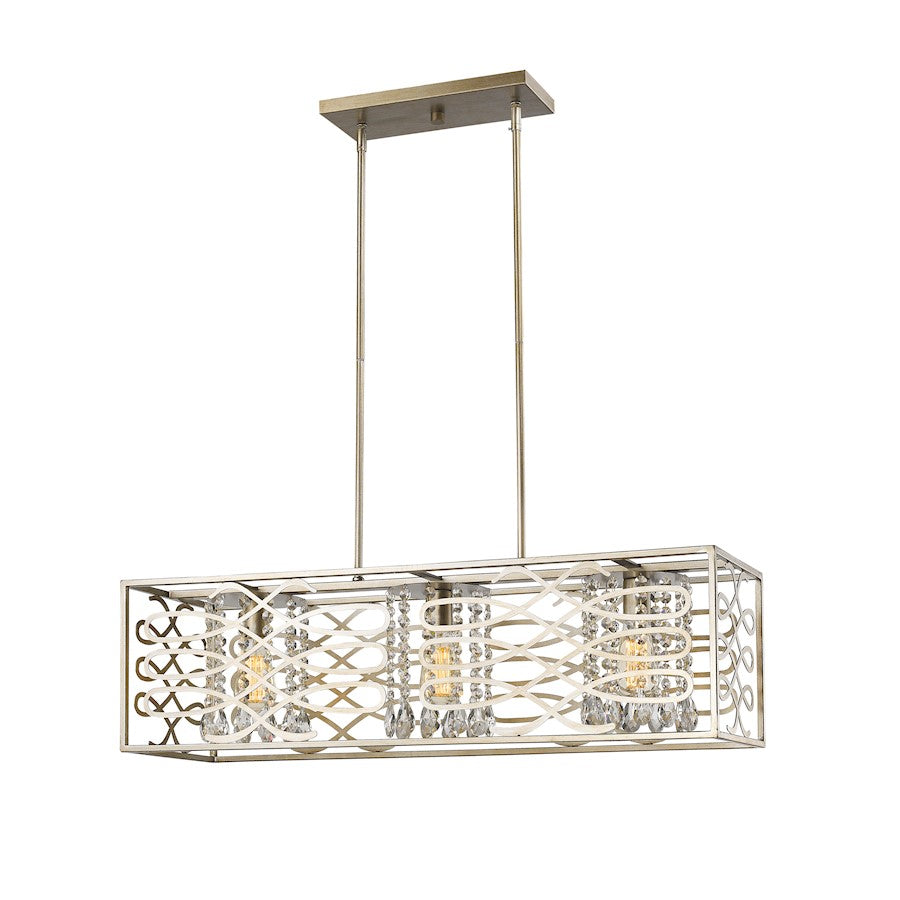 Acclaim Lighting Brax 3 Light Pendant, Washed Gold - IN21062WG