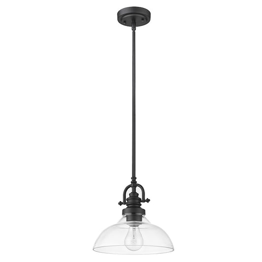 Acclaim Lighting Virginia 1 Light 9" Pendant, Matte Black - IN21147BK