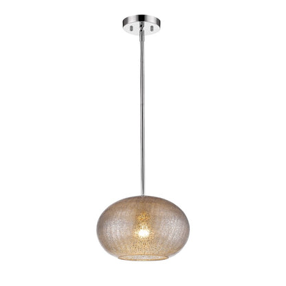 1 Light Pendant, Polished Nickel