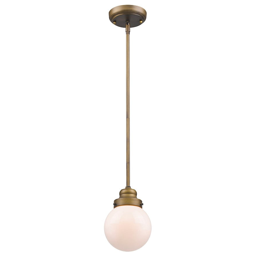 1 Light Pendant, Brass