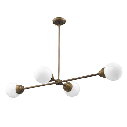 Acclaim Lighting Portsmith 4 Light Pendant, Raw Brass - IN21222RB