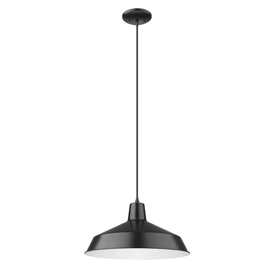 Acclaim Lighting Alcove 1 Light Pendant, Matte Black - IN31143BK