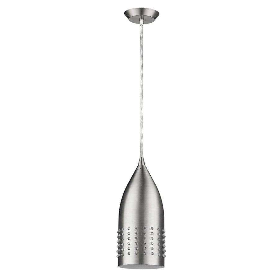 Acclaim Lighting Prism 1 Light 11" Pendant, Satin Nickel - IN31159SN