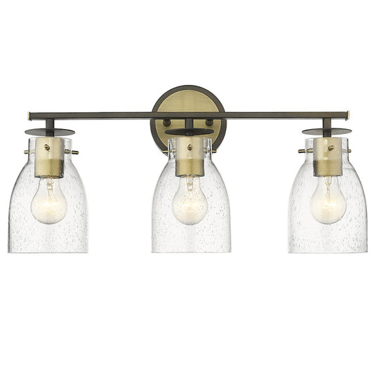 Acclaim Lighting Shelby 3 Light Vanity, Bronze/Brass/Clear Seedy - IN40005ORB