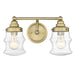 Acclaim Lighting Keal 16" 2 Light Vanity, Antique Brass/Clear - IN40072ATB